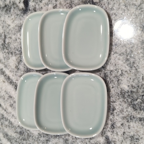 Alessi For Delta Asian Teal Tint Condiment Trays - Picture 1 of 5